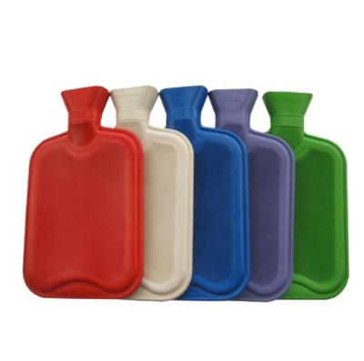 China Simple Reusable Rectangle Shape Rubber Filling Hot Water Bag With Cover for sale