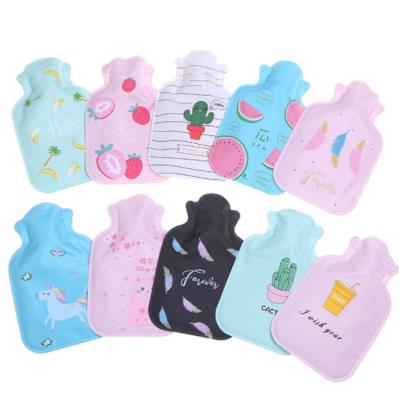 China Mini Cute Cartoon Animal Cover Safety Water Bag High Quality Rubber Bottle Hot Water Bag for sale