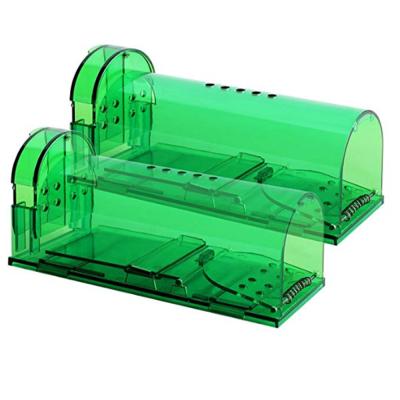 China 2020 Hot Wholesale Automatic Clear Plastic Disposable No Kill Live Humane Reusable Mouse Rat Trap for sale