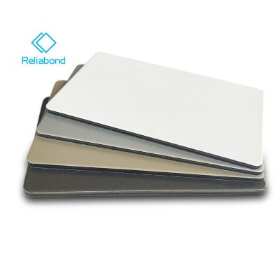 China Modern 4mm PVDF Aluminum Composite Panel Facade For Wall Clading for sale