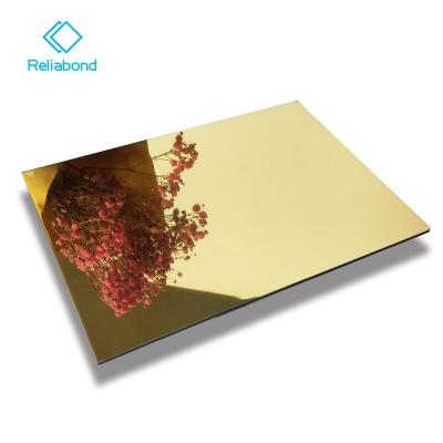 China 2021 Wholesales 3MM 4MM Modern Mirror Aluminum Composite Panel for sale