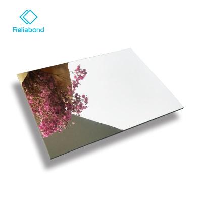 China 3MM 4MM Modern Mirror Finish Aluminum Composite Panel for sale