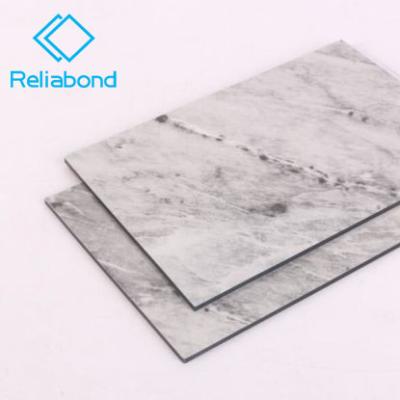 China Modern Shatterproof Marble / Granite Aluminum Texture Composite Panel For Wall Decoration for sale