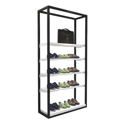 China New Double Sided Floor Standing Metal Pipe Clothing Display Rack Clothing Store Display Stands for sale