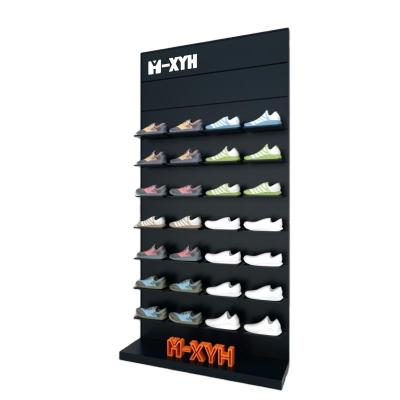 China Single Sided Hot Selling Commercial Shoe Rack Display Rack Product Display Shoes Rack Rack for sale