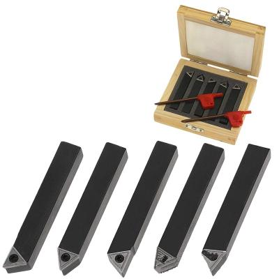 China Turning Hot Selling 5/16 Inch Indexable Carbide Turning Insert Holder Set for Machining Lathes Set of 5 Metal Lathe Tool for sale