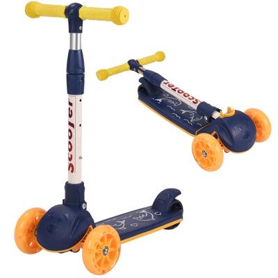 China Adjustable Level Kick Scooter Outdoor Use Lights Tire Adjustable Levels Folding Scooter For Kids for sale