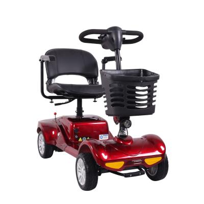 China Anti-Tip Unisex Wheels 4 Wheel Travel Power Scooter Outdoor And Indoor Mobility for sale