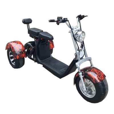 China Unisex best price electric scooter 1200W citycoco moped adult ebike/three fat wheel electric tricycle motorcycle for sale