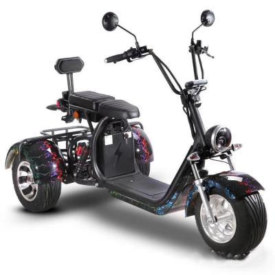 China Unisex Super Sep EEC/COC Certificated Electric Tricycles 1500W Double Seat 3 Wheel Motorcycle for sale