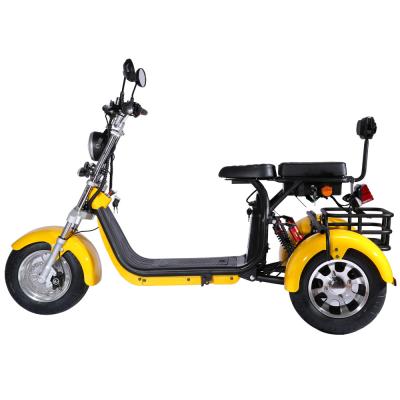 China Citycoco 3 wheel tricycle unisex electric bike moped adult tricycle scooter for old people for sale