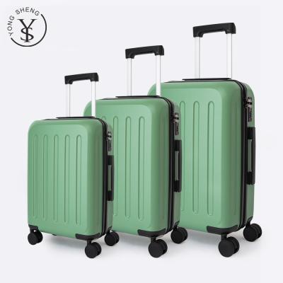 China Wholesale fashion long distance travel luggage 3 pieces to sets custom travel suitcase ABS viagem bags mala PC trolley case for sale