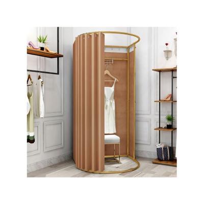 China Convenient and Portable Fitting Room Most Useful Shop Show Wall Mounted Clothing Fixture Changing Mobile Fitting Room for sale