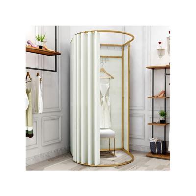 China Convenient and Portable Multifunctional Portable Fitting Room Wall Mounted Clothing Changing Movable Fitting Room for sale