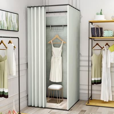 China Convenient and Portable Retail Bridal Dressing Room Mobile Fitting Room Shop Fitting Room Boutique Dressing Room Bridal Fitting Room with Curtain for sale