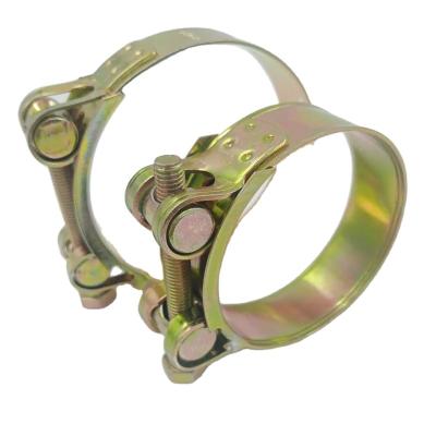 China Connection china factory galvanized steel germany type zebra pipe clamps with t-bolt for sale