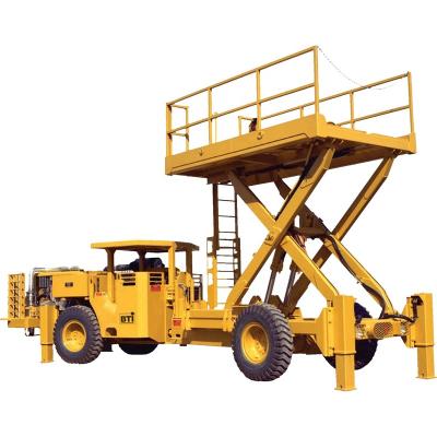 China Hinged underground underground mining scissor lift WITH low level of vibration in cabin for sale