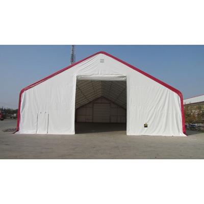 China Industrial Metal Double Truss Fabric Storage Building Shelter for sale