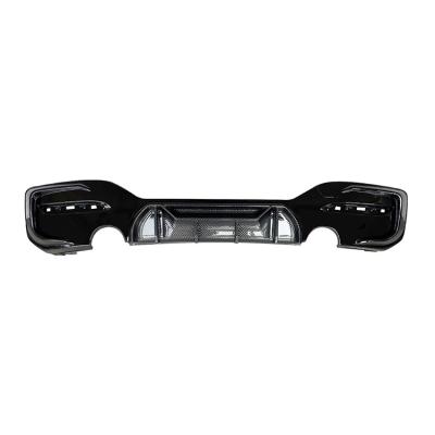 China PP Competition Style PP Rear Diffuser Single Hole Double Outlet For BMW F20 LCI for sale