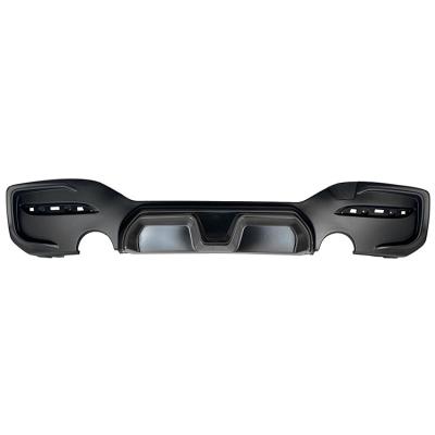 China CS PP Accessories Style Auto Rear Diffuser Outlet Double Single Hole PP For BMW F20 LCI for sale