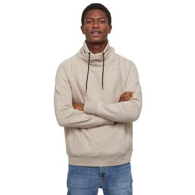 China Fashion Sustainable Mens Sports Custom Chimney-Collar Plain Pullover Over Sized Sweatshirt for sale