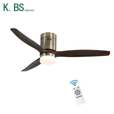 China Modern European Style 3 Blades DC Ceiling Fan 52inch Remote Control Decorative Residential Large Light Fixtures for sale