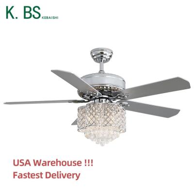 China New Design Iron Plywood Air Cooling Modern Decorative Home Restaurant Led Ceiling Fan With Light for sale