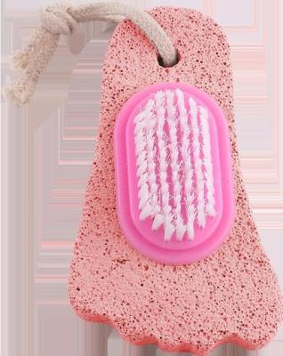 China NAIL Custom Body Tools Foot Cleaning Massage Tools Small Oval Pumice Stone With Bath Brush for sale