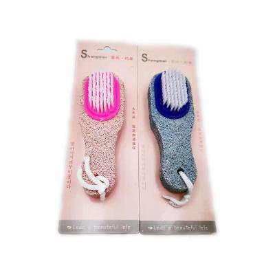 China NAIL Custom Body Tools Foot Cleaning Massage Tools Small Oval Pumice Stone With Bath Brush for sale