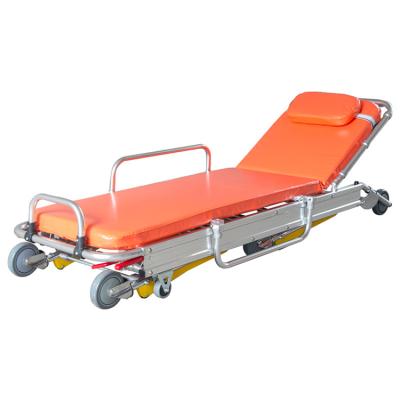 China Aluminum Ambulance Stretcher Dimensions With Foldable Head for sale