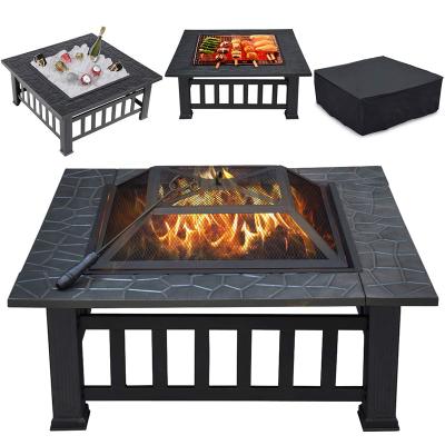 China Wholesale High Quality Outdoor 32in Fire Pit Iron Metal Table for sale