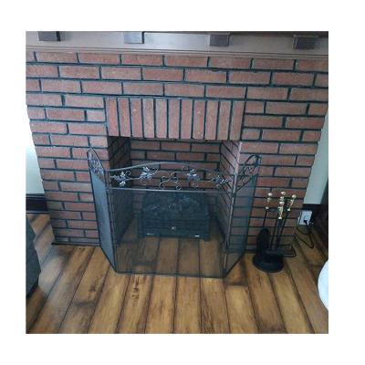 China Modern Sheet Roll Design Fireplace Screen For Flame Prevention Fire Screen Guard Cover Guard for Fireplaces for sale