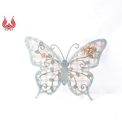 China Retro Handcrafted Metal Butterfly Wall Art Decor Bedroom Living Room Home Wall Decoration for sale