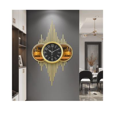 China New Arrival Luxury Nordic Product Modern Metal Wall Clock For Home Decor for sale