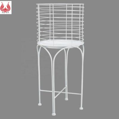 China YINFA Modern Outdoor and Indoor Plant Stand Metal Plant Flower Pot Holder White Garden Organizer for sale