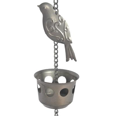 China CLASSIC Antique Outdoor Meta Metal Rain Bird Rain Chain Chain For Garden Decoration for sale