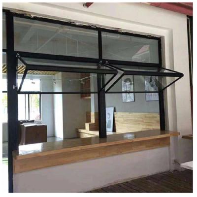 China Aluminum Store Front Door Vertical Sliding Bi-Folding Push Up Fold Up Window And Door Vertical Fold Up Windows for sale