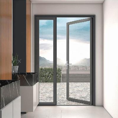 China Modern Aluminum Glazing Vertical Hinged Door Casement Doors For Patio Door for sale