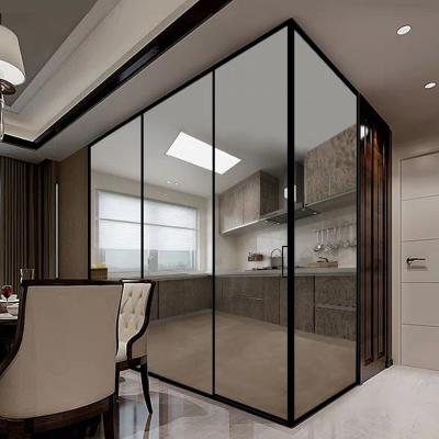 China Modern Glass Invisible Japanese Door by Shoji Kitchen Interior Door Sliding for sale