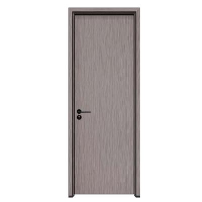 China Modern Style Modern Aluminum Interior Single Swing Wooden Door Designs For Cloakroom for sale