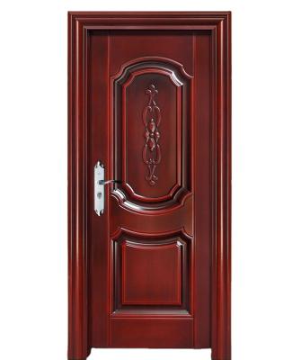 China Front Steel Door Price Philippines Hot Selling Leaf Modern Wrought Iron Swing Interior Security Doors Cold Rolled Steel Modern Polymer for sale