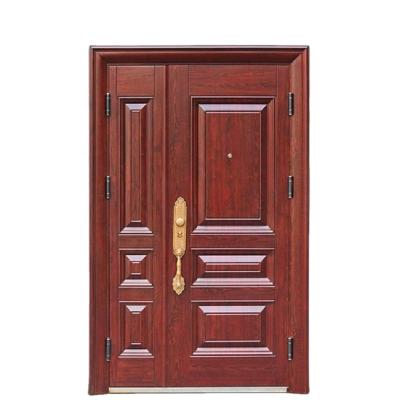 China Hot Selling Color Steel Swing Entry Doors Good Quality Modern Solid Wood Interior Door Factory Customized Modern Solid Wood Push And Steel Pull for sale