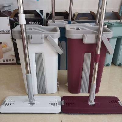 China New Viable Flat Mop Design, Flat Microfiber Mop, Magic Spin Bucket Squeeze Cleaning Mop for sale