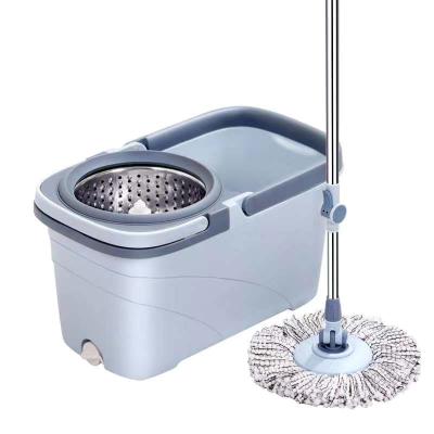 China Durable Easy Wring Mop Spin Bucket System 360Mop Spin Bucket Floor Cleaning Mop With Bucket Hardwood Floor Cleaner for sale