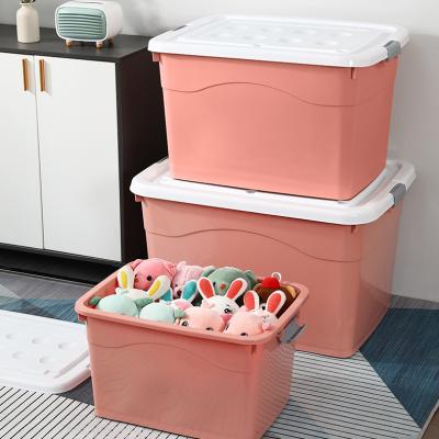 China Large Capacity Modern Convenient Storage Box Plastic Clothes Universal Waterproof Plastic Storage Bin Cube Shoe Storage for sale