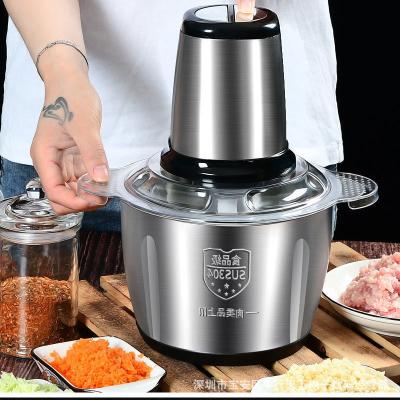 China 300w Household Food Processor Chopper Electric Meat Grinder High Quality 3l Kitchen Fruit Blender for sale