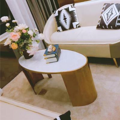 China Luxury Hotel Wedding Tea Table Frame Legs Stable Modern Golden Coffee Table Customized for sale