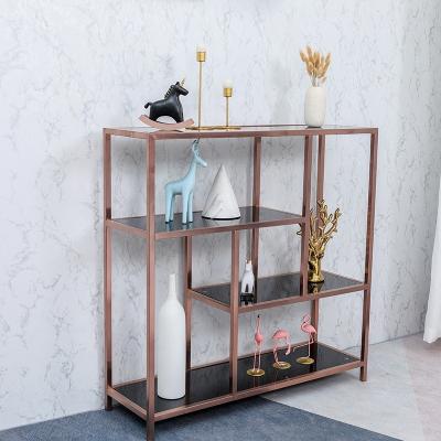 China Stable Customized Furniture Frame Base Gold Color Coating Entrance Hall Console Table for sale