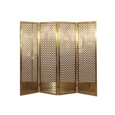 China Traditional Laser Cut SS Screens Privacy Metal Art Metal Screens Panels Folding Steel Decorative Screen Dividers for sale