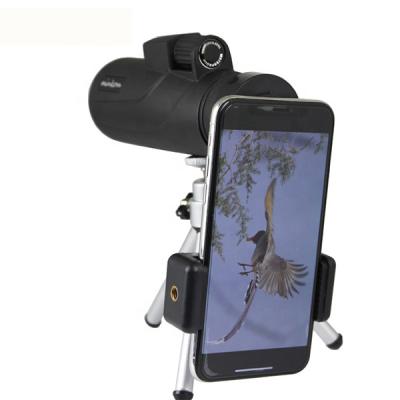 China 12x50 High Power Bird Watching Monocular Telescope with Phone Adapter and 12x50 Tripod for sale